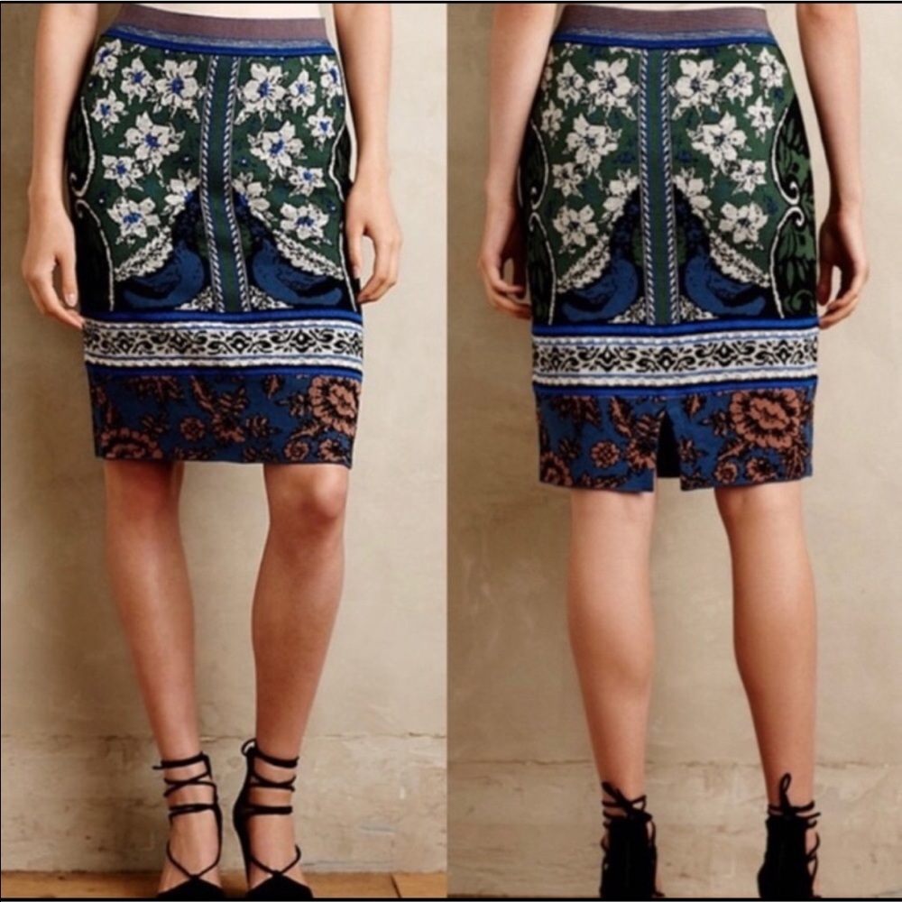 Anthropology Moth Sweater Pencil skirt